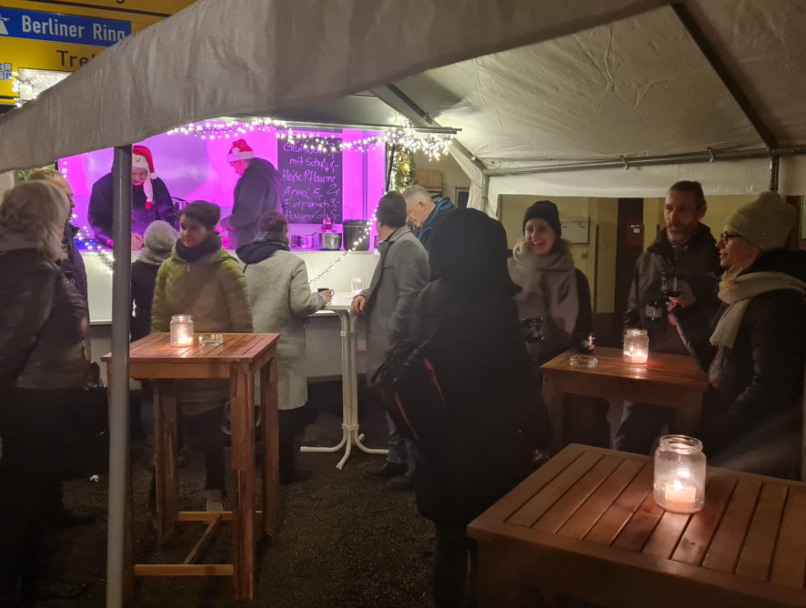 Der 1. Abend am Glühweinstand